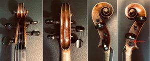 #4 - Italian labelled violin NERO AIODANTE, Repaired in Ohio, USA in 1930 READ!